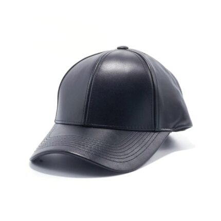 Stylish Black Leather Cap for Trendy Looks